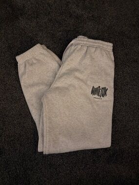 White Fox Gray Sweatpants -